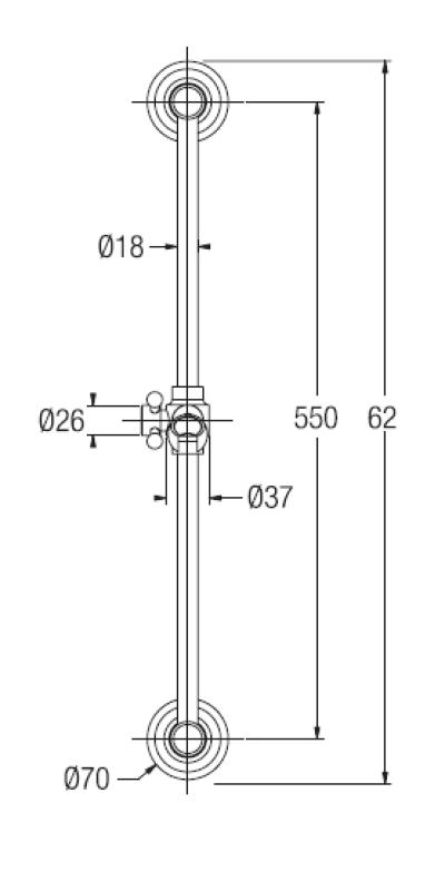 PB κλασικό σετ ράγας ολίσθησης με χειροκίνητο ντους και σωλήνα ντους μπρονζέ 1208899102