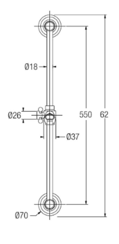 PB κλασικό σετ ντους με ρυθμιζόμενη ράβδο, χειροκίνητο ντους και σωλήνα ντους από ανοξείδωτο ατσάλι 1208899112
