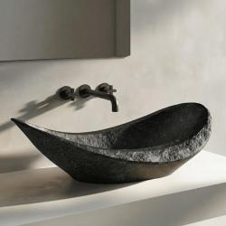 Waterevolution Cruz 3-οπών ενσωματωμένη βρύση νιπτήρα μαύρο ματ 19cm έξοδος 1208916572