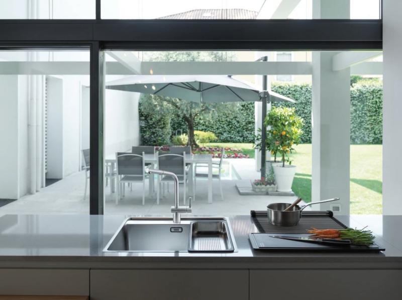 Franke RVS βουρτσισμένη Κουζινόβρυση Atlas Neo αποσπώμενη ροή inox 115.0521.438