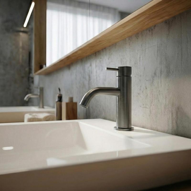 Waterevolution Flow Βρύση νιπτήρα PVD σε φινίρισμα gun metal  T110GME