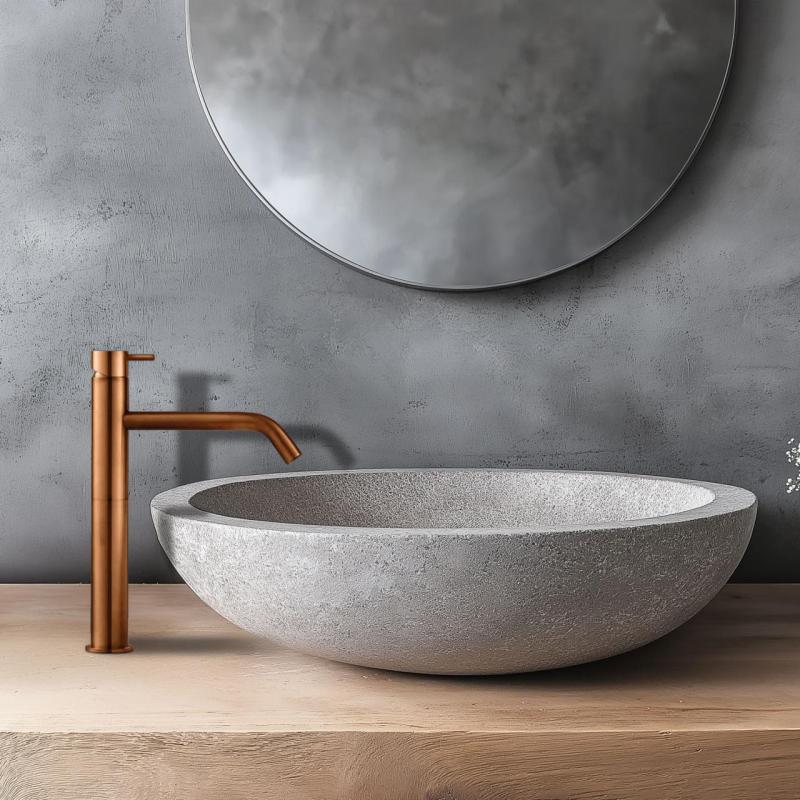 Waterevolution Flow μπαταρία νιπτήρα για νιπτήρες PVD βουρτσισμένο χαλκό T115CPE