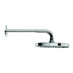 Waterevolution Flow κύρια ντουζιέρα 200mm με σύνδεση τοίχου Light Gold T1641WGE