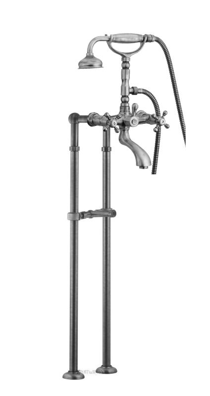 PB Ελεύθερη μπαταρία μπανιέρας νοσταλγική με χειρολαβές αστέρια χρώμιο 6000