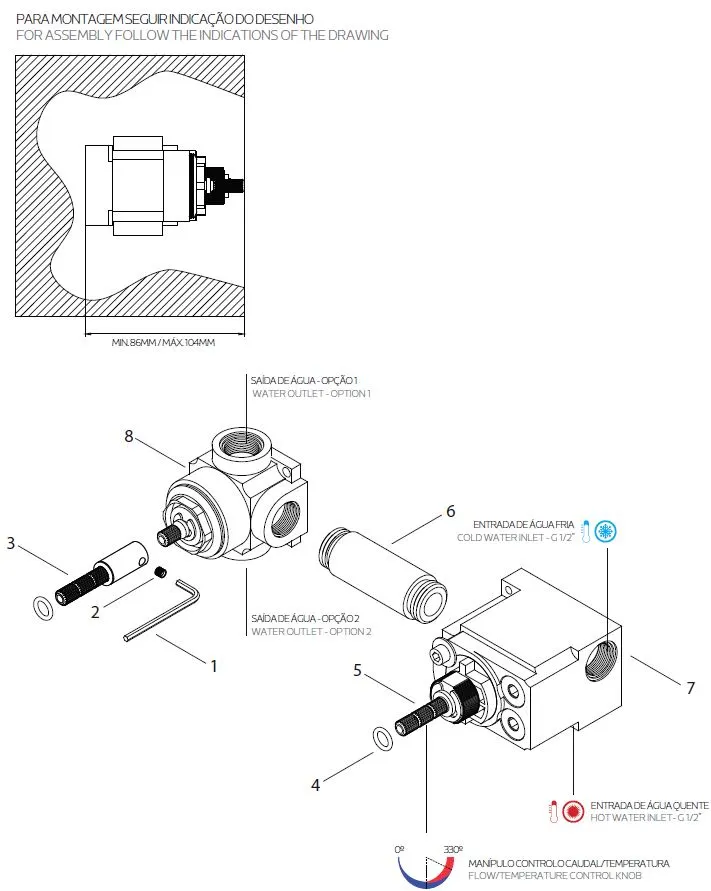 WaterEvolution Flow inbouw douchethermostaat met 1 omstelkraan geborsteld messing

Μετάφραση: WaterEvolution Flow εντοιχισμένη θερμοστατική μπαταρία ντους με 1 διακόπτη, βουρτσισμένος ορείχαλ