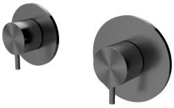 Waterevolution Flow ενσωματωμένος θερμοστάτης ντους με 1 διακόπτη gun metal 1208948849