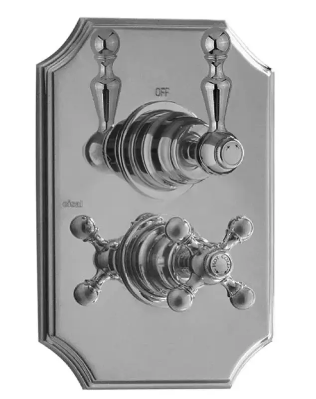 Cisal Arcana Royal εντοιχισμένος θερμοστάτης με διακόπτη εκτροπής χρώμιο συμπ. εντοιχισμένο μέρος 1208952378