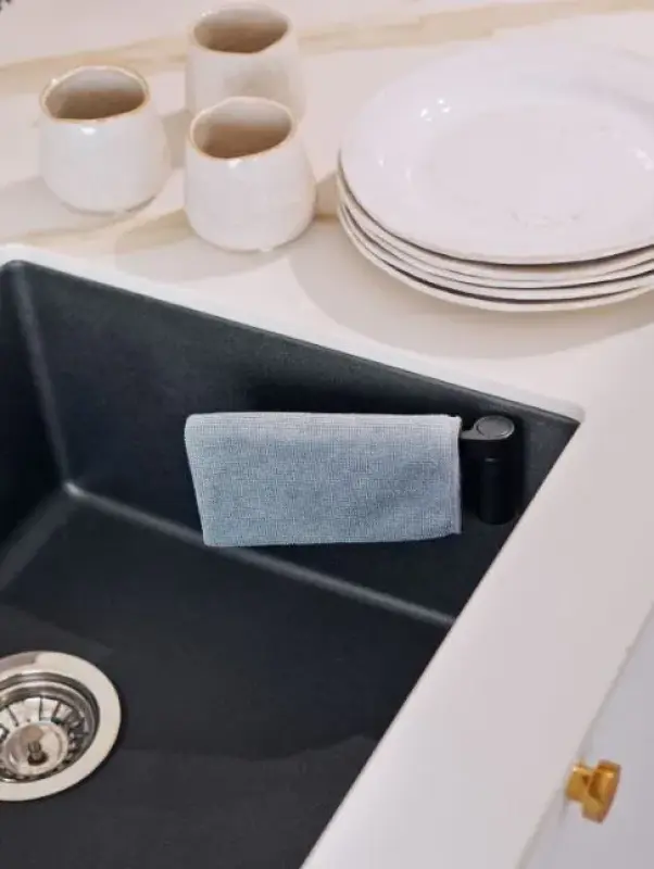 Μαγνητική θήκη πανιού νεροχύτη Magisso, ορθογώνια, πλαστική, μαύρη 30201011.