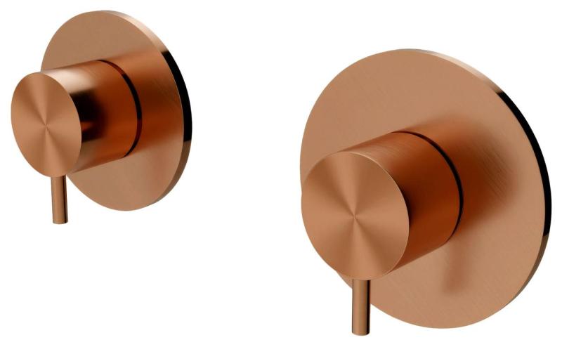 Waterevolution Flow ενσωματωμένος θερμοστάτης ντους με 1 διακόπτη χαλκού