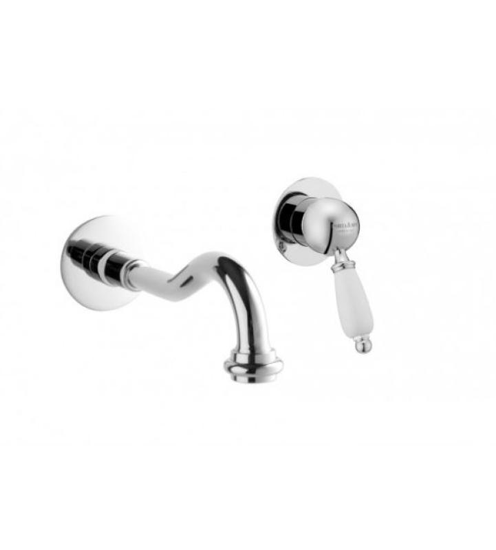 PB νοσταλγική εντοιχιζόμενη μπαταρία νιπτήρα Vintage με ρουξούνι 21cm χρώμιο.