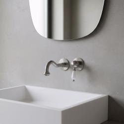 PB νοσταλγική εντοιχισμένη μπαταρία νιπτήρα Vintage με ρουξούνι 21cm από ανοξείδωτο ατσάλι