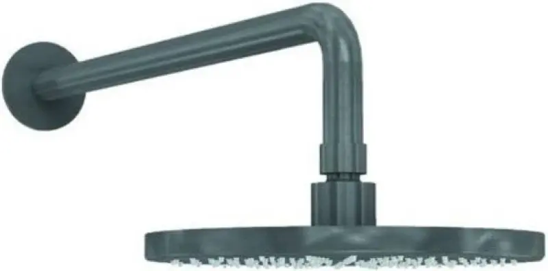 Ντους κεφαλής Waterevolution Flow 250mm με σύνδεση τοίχου Gun Metal T164125GME