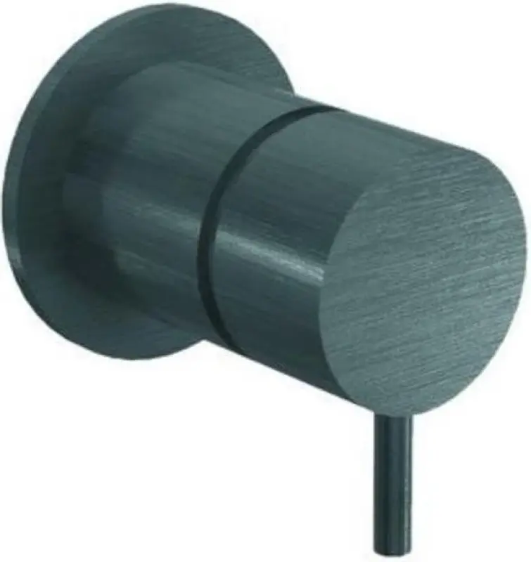 Water Evolution Flow εντοιχισμένος 2-δρόμων διανομέας με στρογγυλή ροζέτα σε gun metal T1482S.GME.