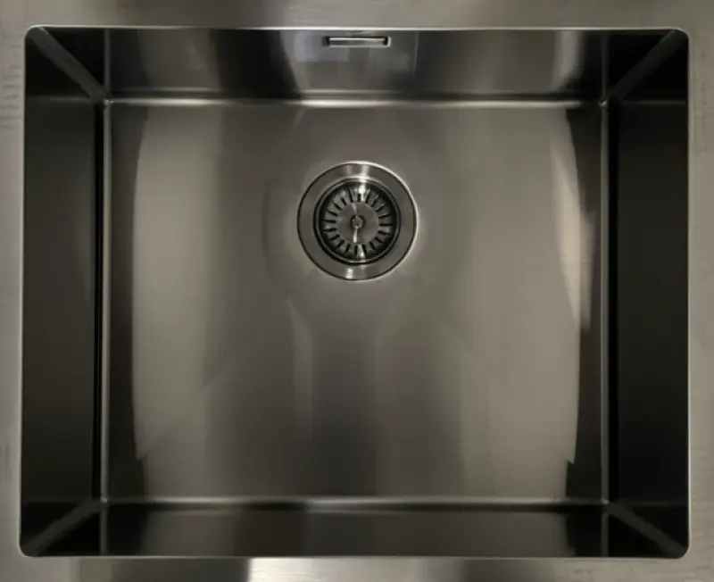 Ausmann Mosel ανοξείδωτο νεροχύτη ανθρακί χρώμα PVD Gun Metal 40x40 υποστύλωμα επίπεδη κατασκευή και επιφανειακή κατασκευή 067106