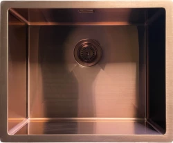 Ο Ausmann Mosel RVS νεροχύτης χαλκού χρώματος PVD Copper 50x40 για εντοιχισμένη, επίπεδη και επιτραπέζια τοποθέτηση 080976
