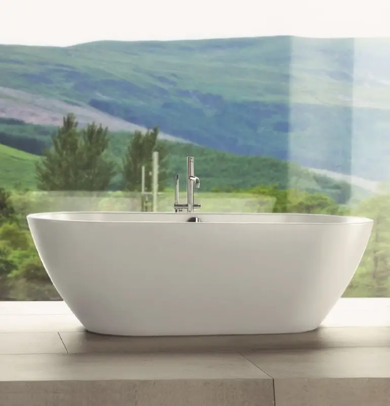 Waterevolution Flow ανεξάρτητη βρύση μπάνιου με χειροκίνητο ντους χρώμιο T13301