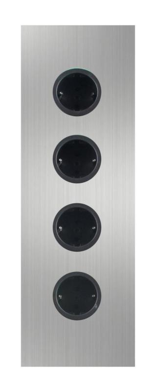 Indux Corner Ενεργειακή στήλη με 4 πρίζες με γείωση από ανοξείδωτο χάλυβα 1208953218