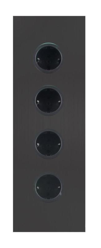 Indux Corner Ενεργειακή στήλη με 4 πρίζες με γείωση Μαύρο 1208953219