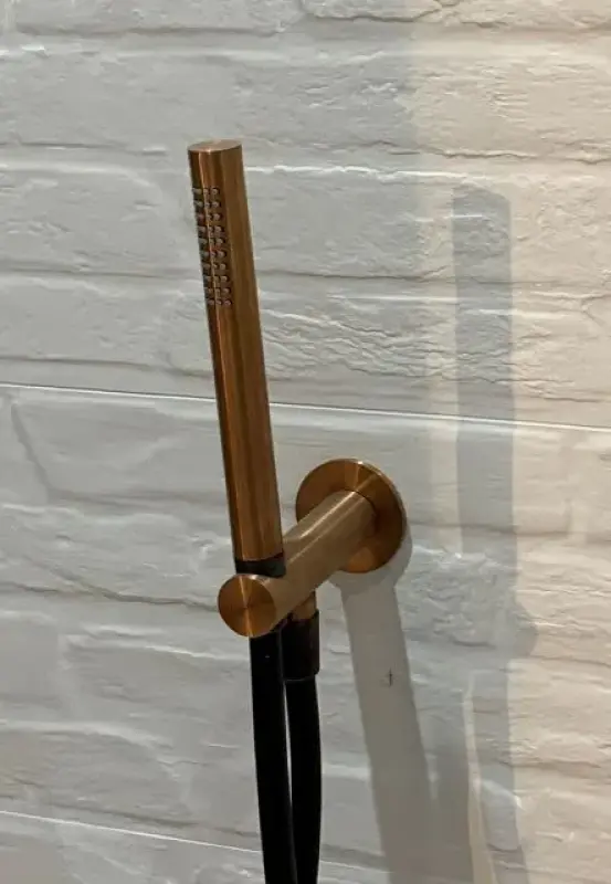 Σετ μπάνιου Waterevolution Flow πλήρες με σύνδεση τοίχου, πλήρως βουρτσισμένο χαλκό PVD T1621CPE