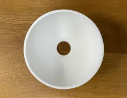 Νιπτήρας Solid S μικρού μεγέθους από Solid Surface, στρογγυλός, 20 x 20 x 11 cm, ματ λευκό, 1208953267