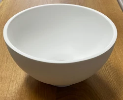 Νιπτήρας Solid S μικρού μεγέθους από Solid Surface, στρογγυλός, 20 x 20 x 11 cm, ματ λευκό, 1208953267