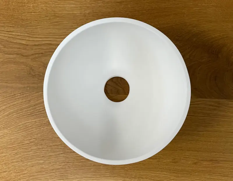 Νιπτήρας Solid S μικρού μεγέθους από Solid Surface, στρογγυλός, 20 x 20 x 11 cm, ματ λευκό, 1208953267