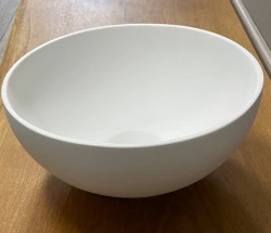 Νιπτήρας Solid S μικρού μεγέθους, Solid Surface, στρογγυλός, 25 x 25 x 11 cm, ματ λευκό, 1208953272