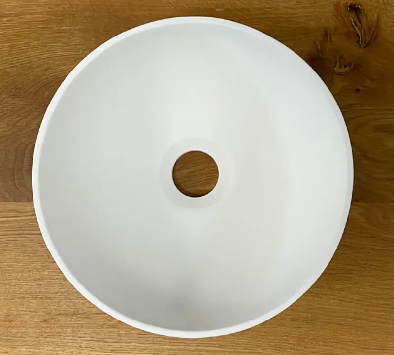 Νιπτήρας Solid S μικρού μεγέθους, Solid Surface, στρογγυλός, 25 x 25 x 11 cm, ματ λευκό, 1208953272