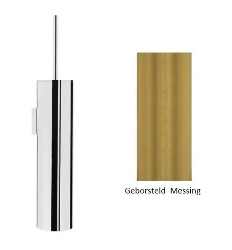 Waterrevolution Deep σετ toiletborstel τοίχου βουρτσισμένο ορείχαλκο