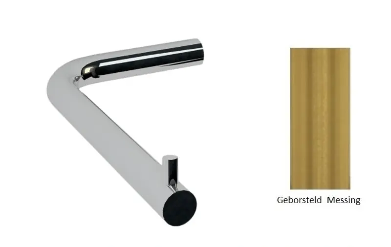 Waterevolution Flow Ρολόι χαρτιού χωρίς καπάκι από βουρτσισμένο ορείχαλκο A130LE