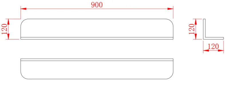 Solid-S Planchet Καλάθι ντους από στερεό υλικό, λευκό ματ, 90x12 εκ., με κρυφή βάση στήριξης 1208953448
