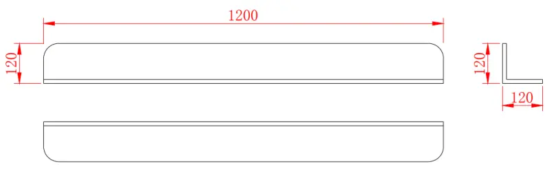 Solid-S Planchet Καλάθι ντους από στερεό υλικό, λευκό ματ, 120x12 εκ., με κρυφές βίδες στερέωσης 1208953449