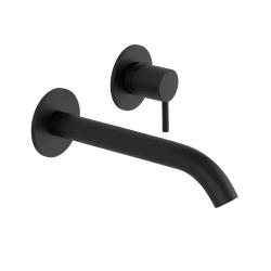 SB Round εντοιχισμένη μπαταρία νιπτήρα μαύρο ματ - 102mm