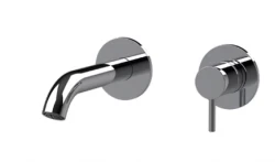 SB Round εντοιχιζόμενη βρύση για νιπτήρα χρώμιο 132mm