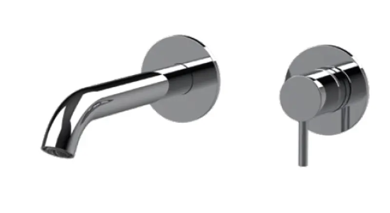 SB Round εντοιχιζόμενη βρύση νιπτήρα χρωμίου 162mm