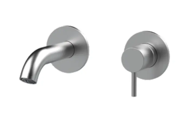 SB Round 316 εντοιχισμένη μπαταρία νιπτήρα από ανοξείδωτο ατσάλι 102mm