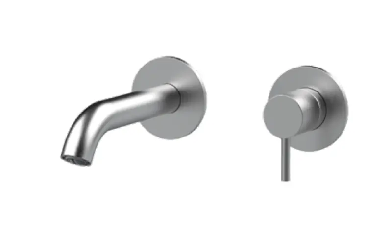 SB Round 316 εντοιχισμένη μπαταρία νιπτήρα ανοξείδωτο ατσάλι 132mm