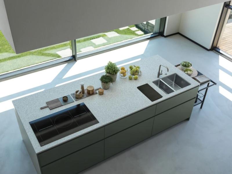 Φράνκε Μύθος MYX 160.34.16 BL ενάμιση ανοξείδωτος νιπτήρας υποκατασκευής 34+16cm 122.0638.273