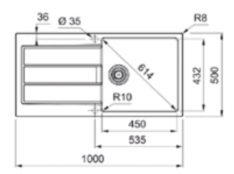 Franke Sirius 2 S2D 611 πλαστικός νεροχύτης με στραγγιστήρα λευκός επιδαπέδιος 100x50 143.0634.551
