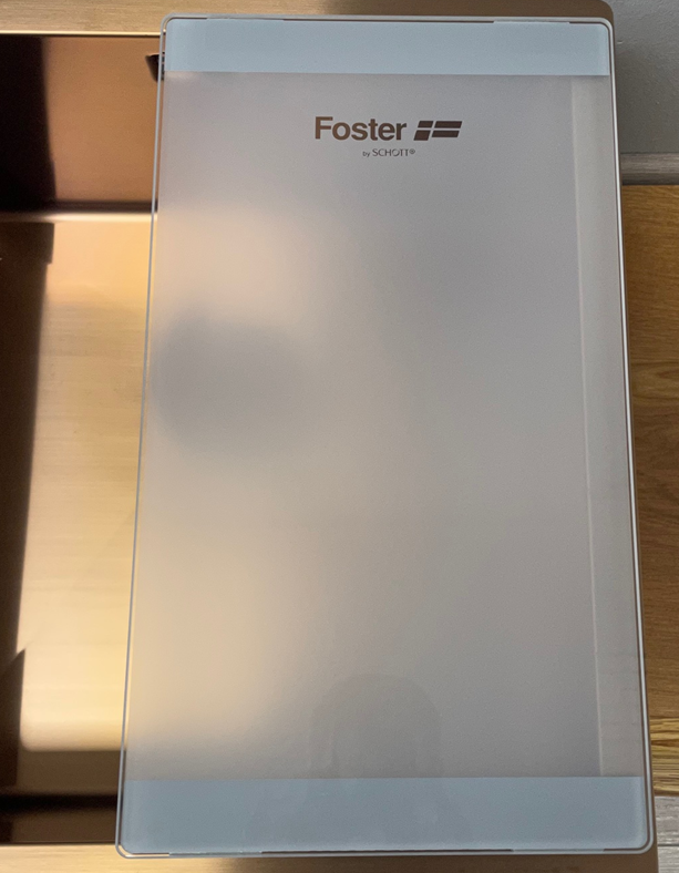 Foster Γυάλινη Κοπής Πίνακας 41x23 για νεροχύτη με μήκος 40cm 1208953712