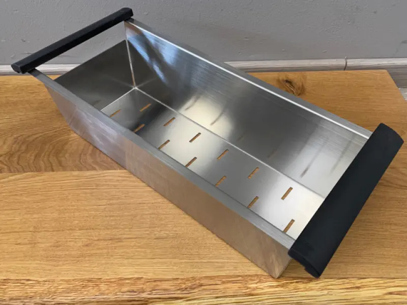 Ausmann βουρτσισμένο ανοξείδωτο δοχείο υπολειμμάτων 44x18cm για νεροχύτη μήκους 40cm 1208953722