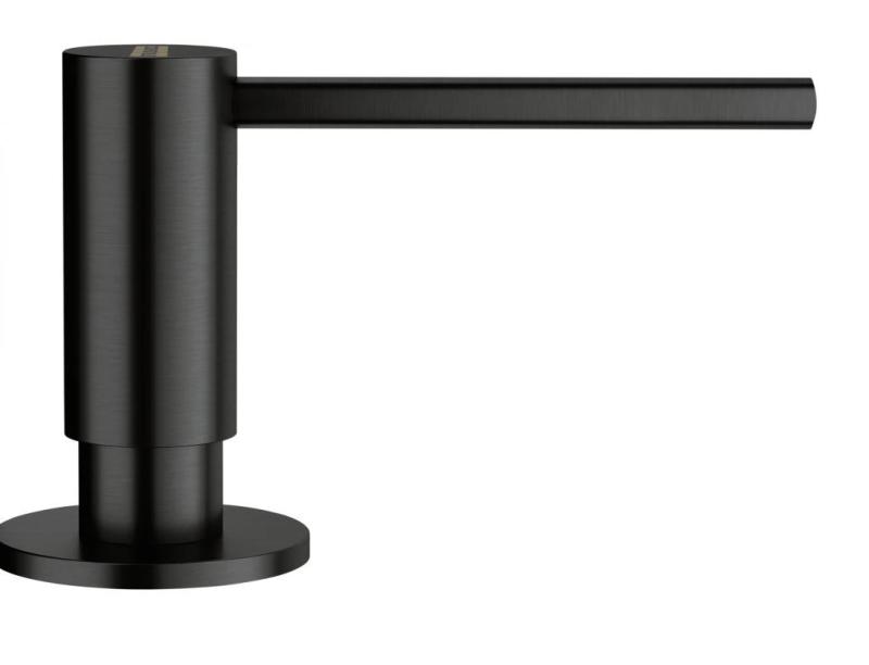 Φράνκε Άτλας βουρτσισμένο μαύρο εντοιχισμένο δοσομετρητή σαπουνιού 112.0717.102