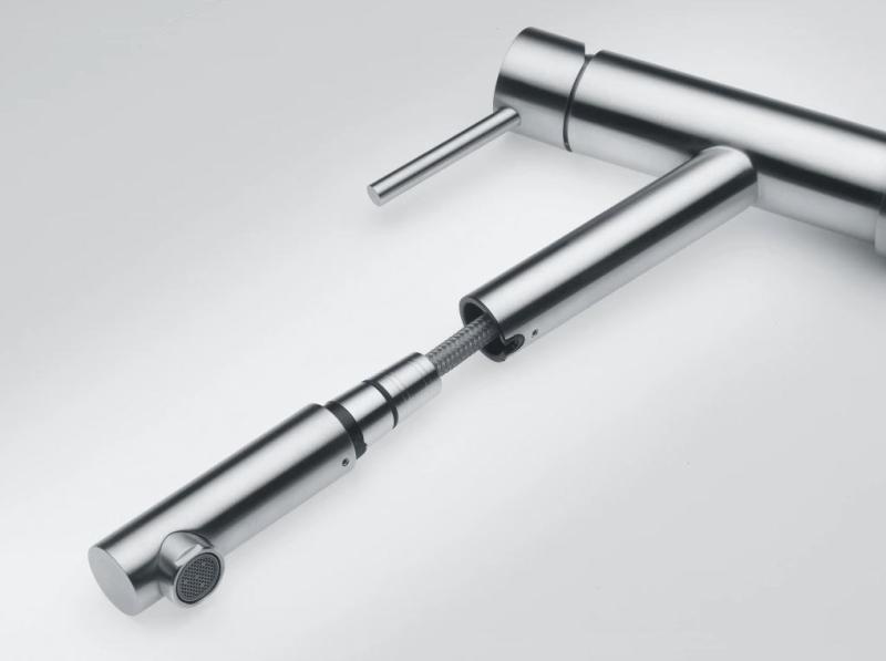 Φράνκε Orbit συμπαγής βρύση κουζίνας από ανοξείδωτο ατσάλι με εκτεινόμενο στόμιο inox 115.0569.461.