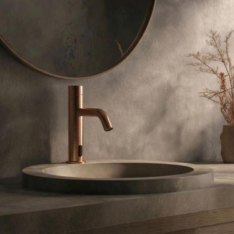 Ηλεκτρονική βρύση νεροχύτη Waterevolution Flow με υπέρυθρους αισθητήρες, με μπαταρίες, Χαλκός T110ECPE