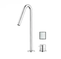 Waterevolution Flow 2-τρύπα νιπτήρα λευκό με υψηλό V 120mm εκροή T1122VBR