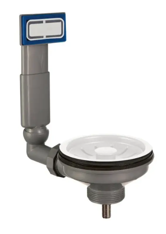 Λορρέιν σετ βαλβίδας σιφονιού νεροχύτη ματ λευκό με υπερχείλιση 1208954014