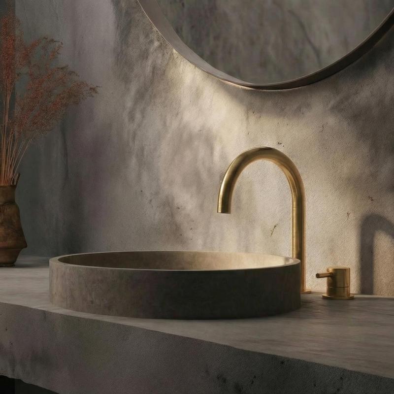 Water Evolution Flow 2-οπών μπαταρία νιπτήρα βουρτσισμένος ορείχαλκος T1121ULE