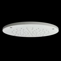 SB Rubinetterie ματ λευκό corian solid surface εντοιχιζόμενη στρογγυλή κεφαλή οροφής ντους βροχής 25 cm 1208954085