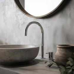 Waterevolution Flow 2-τρύπα νιπτήρα χρωμίου με χαμηλή U 200mm εκροή T1122U01