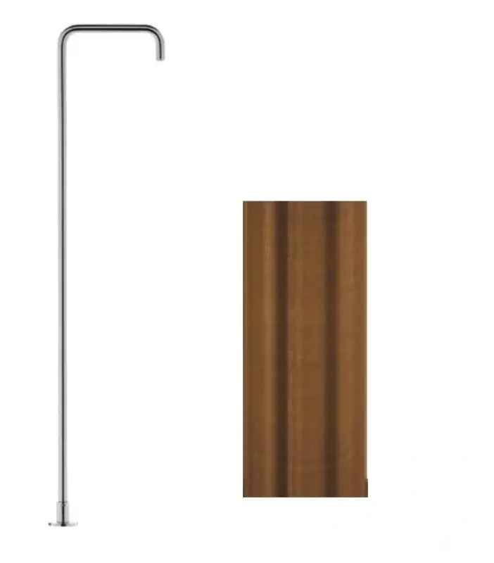 Waterevolution Flow Μονόχειρη βρύση νιπτήρα με έξοδο PVD βουρτσισμένο χαλκό T1.676.CP.E